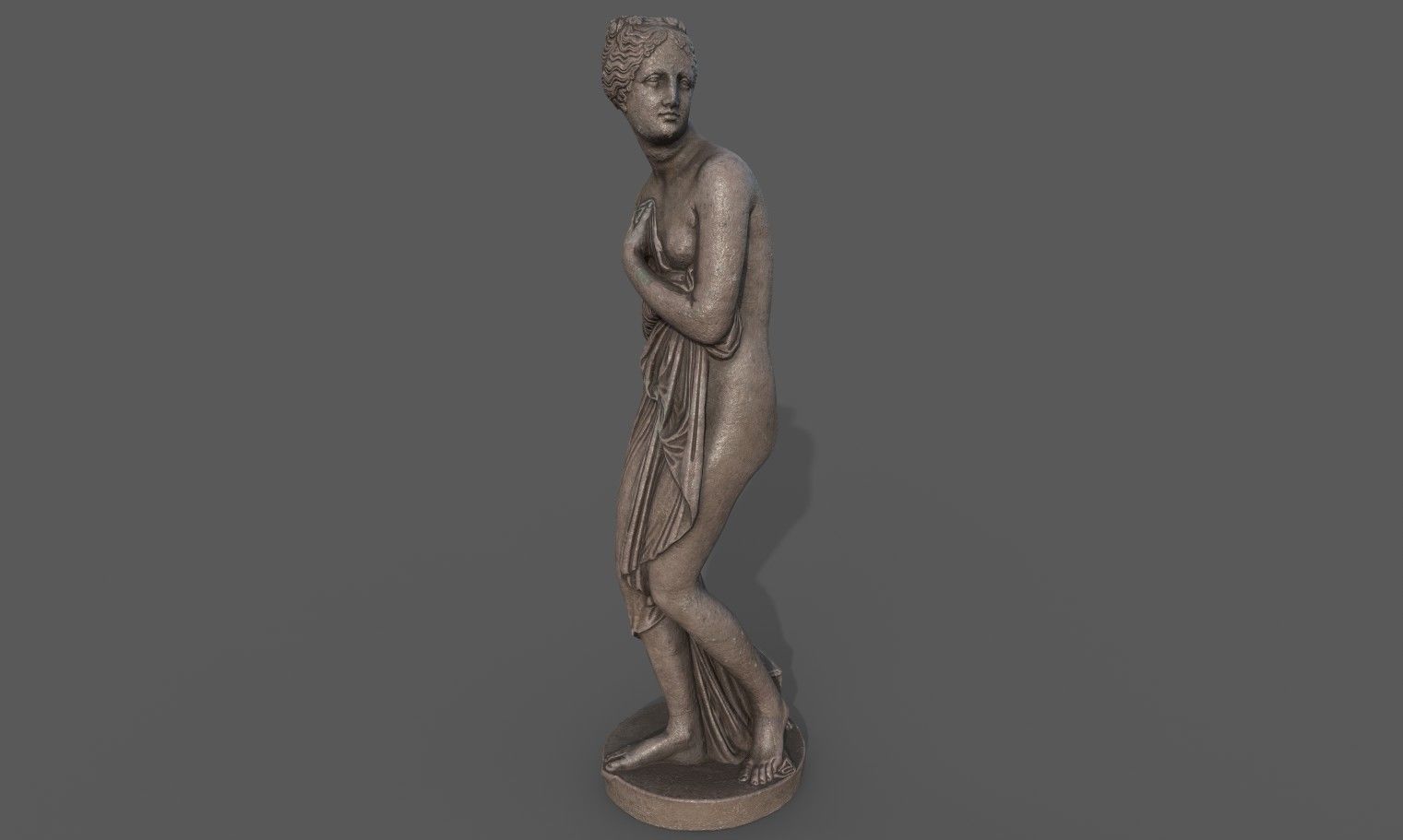 statue of Venus 1 Low-poly 3D model_12
