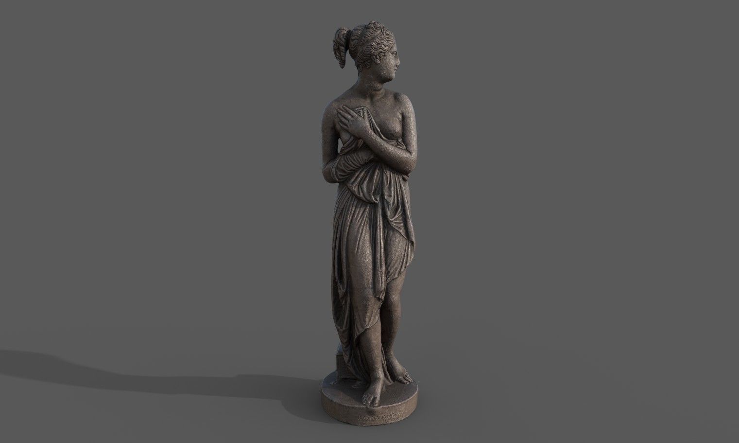 statue of Venus 1 Low-poly 3D model_3