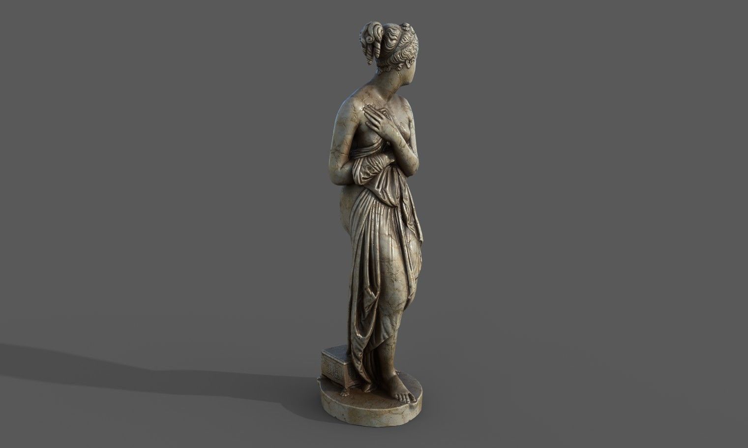 statue of Venus 1 Low-poly 3D model_23
