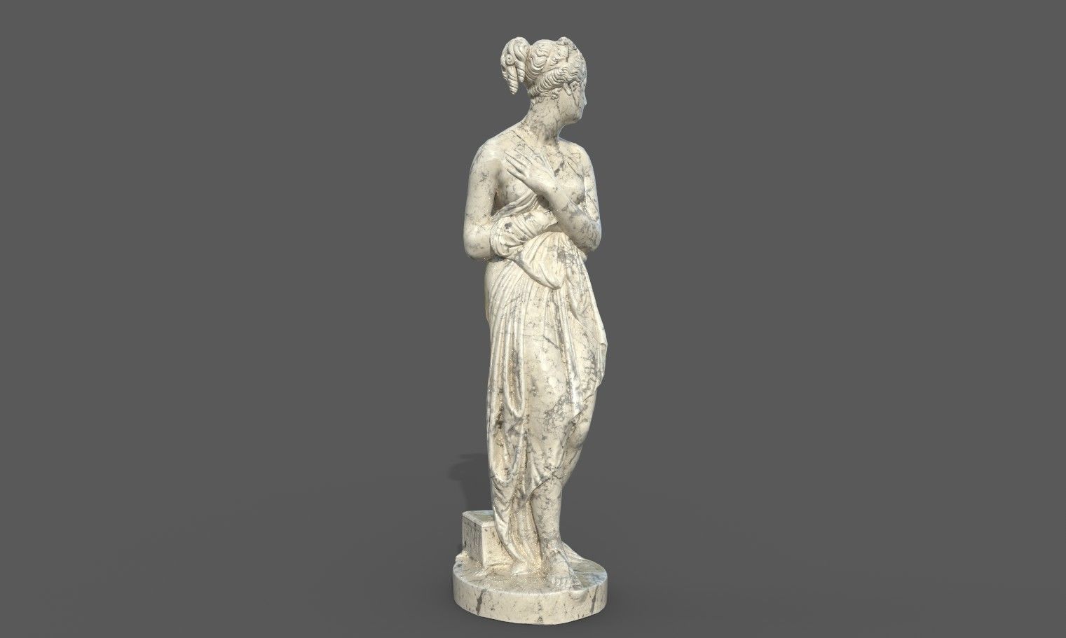 statue of Venus 1 Low-poly 3D model_35