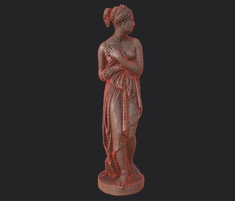 statue of Venus 1 Low-poly 3D model_44