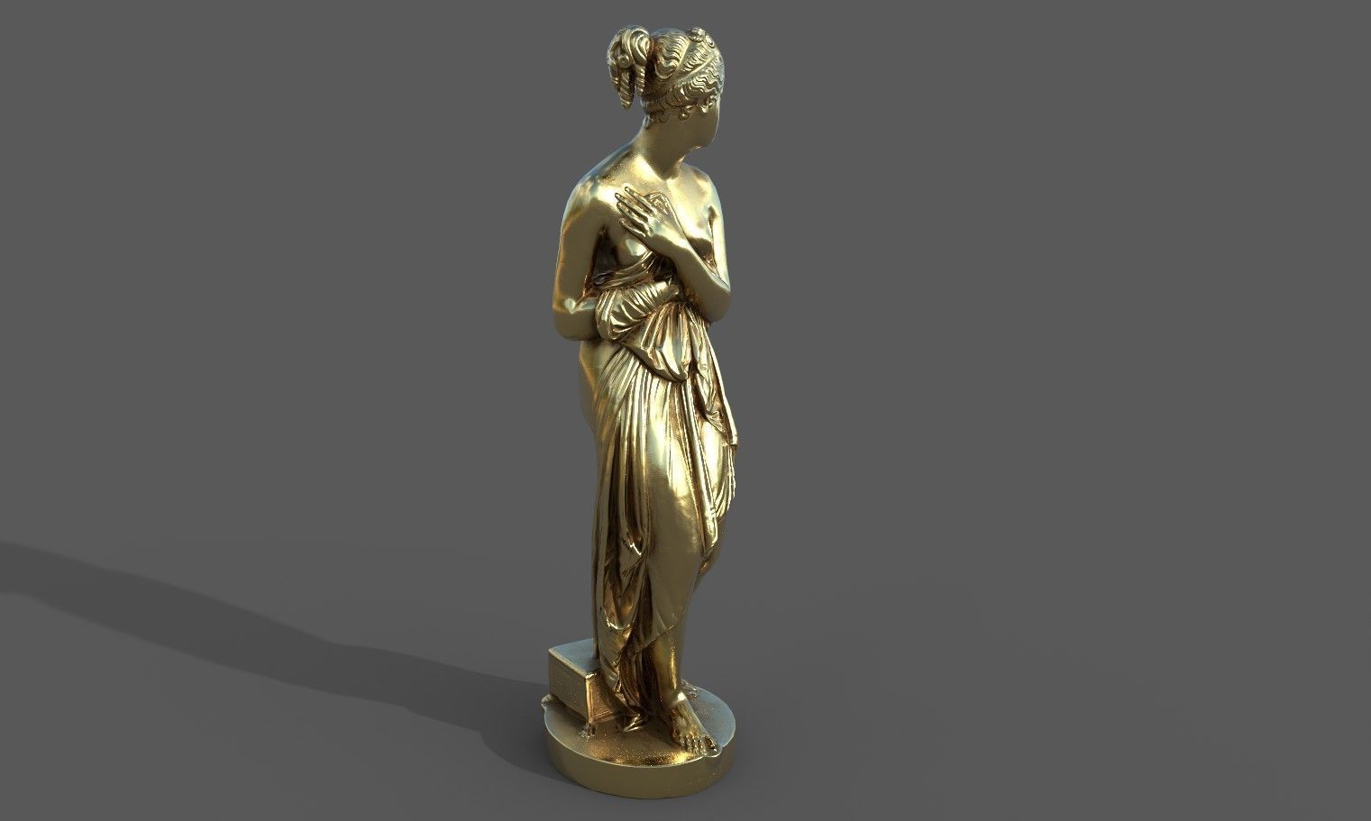 statue of Venus 1 Low-poly 3D model_40