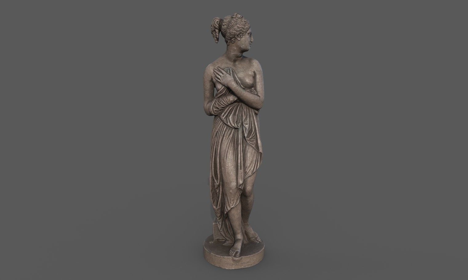 statue of Venus 1 Low-poly 3D model_1