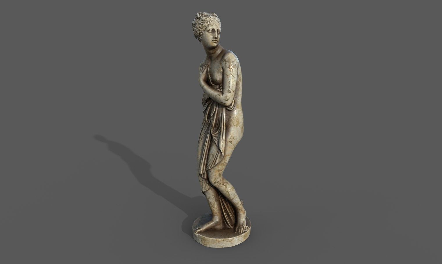 statue of Venus 1 Low-poly 3D model_15
