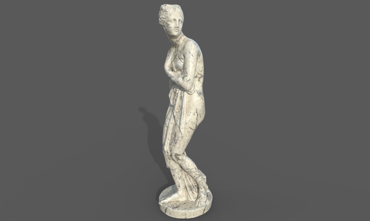 statue of Venus 1 Low-poly 3D model_27