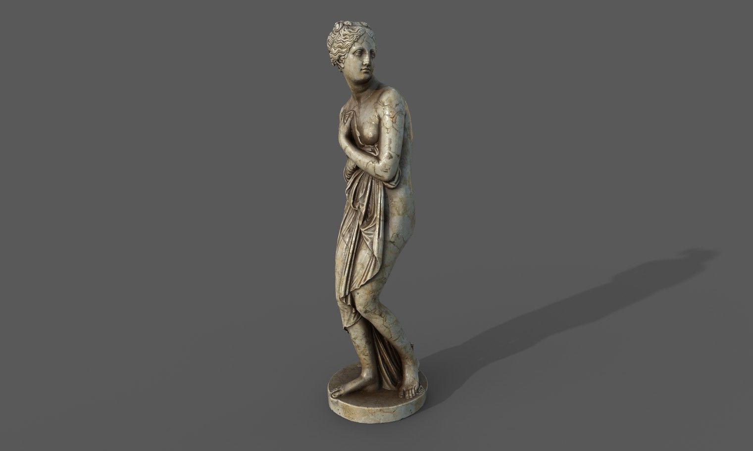 statue of Venus 1 Low-poly 3D model_18