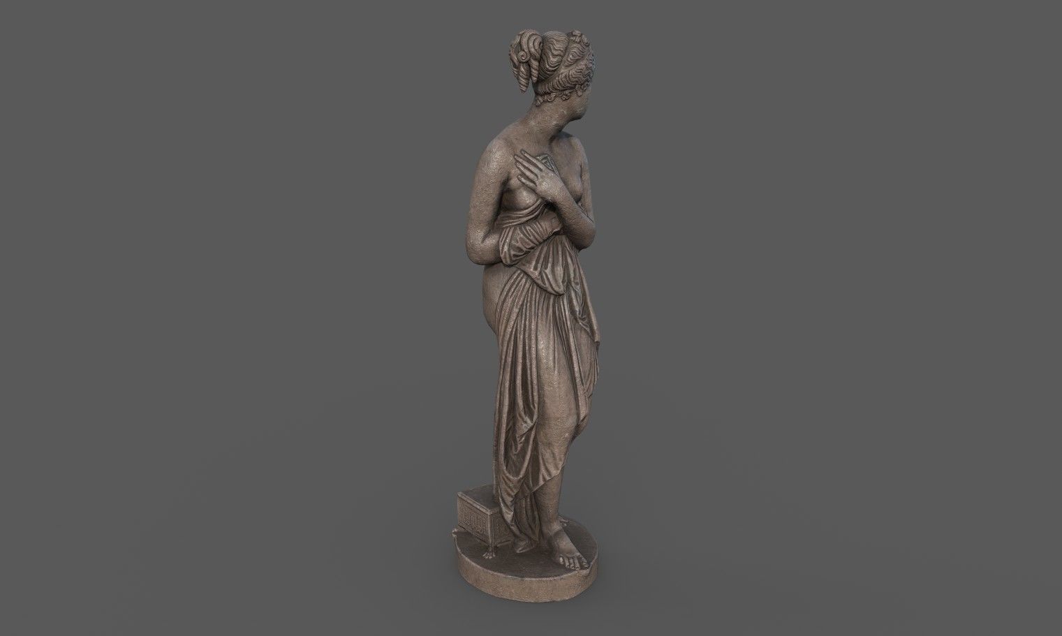 statue of Venus 1 Low-poly 3D model_5
