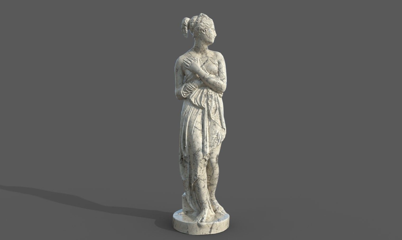 statue of Venus 1 Low-poly 3D model_31