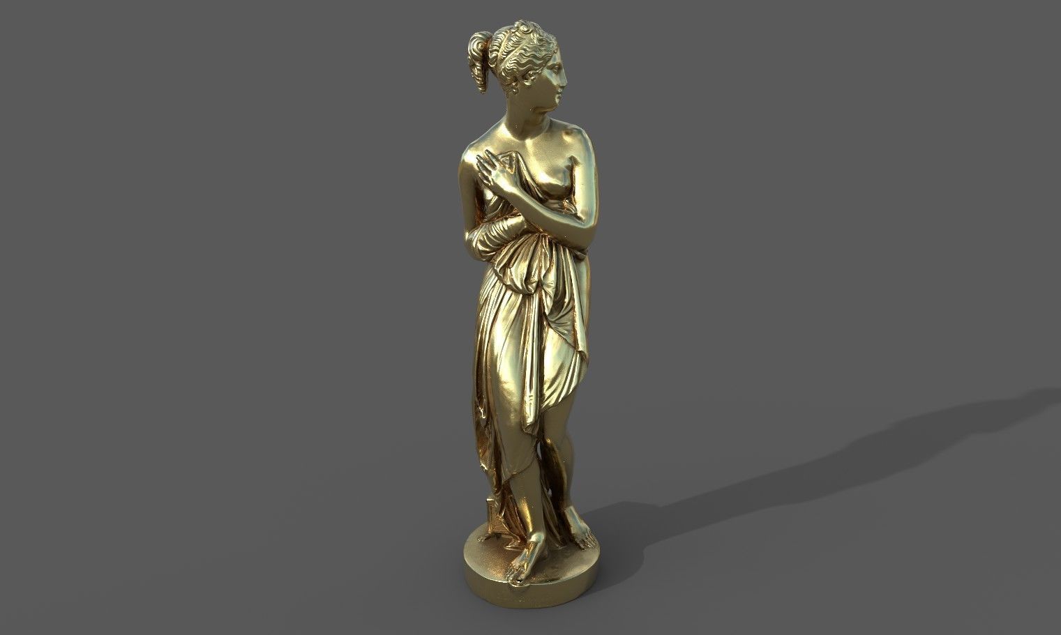 statue of Venus 1 Low-poly 3D model_38