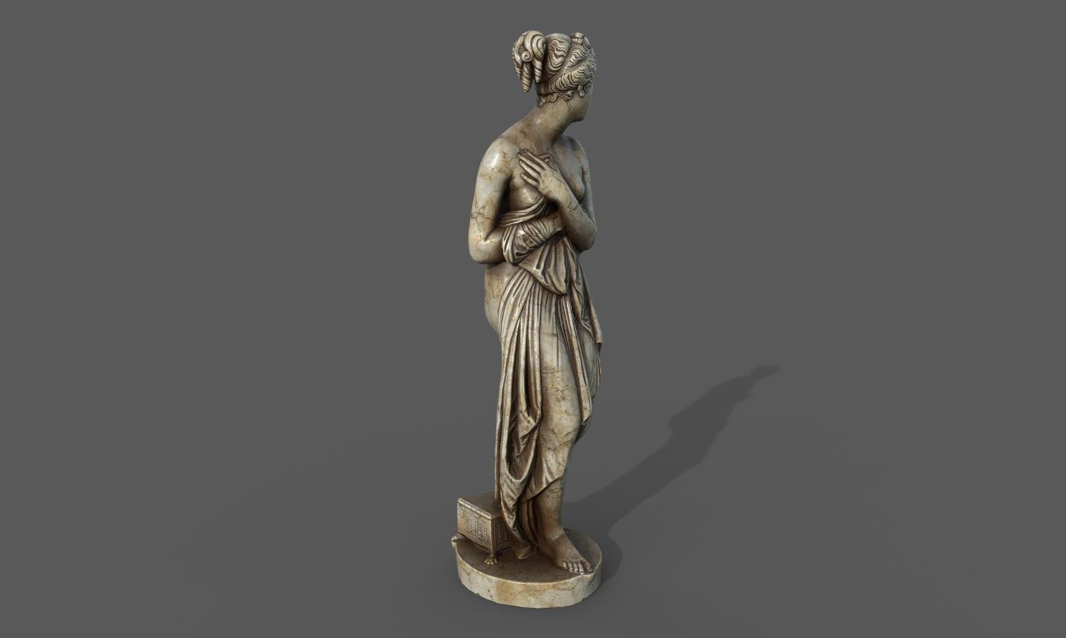 statue of Venus 1 Low-poly 3D model_24