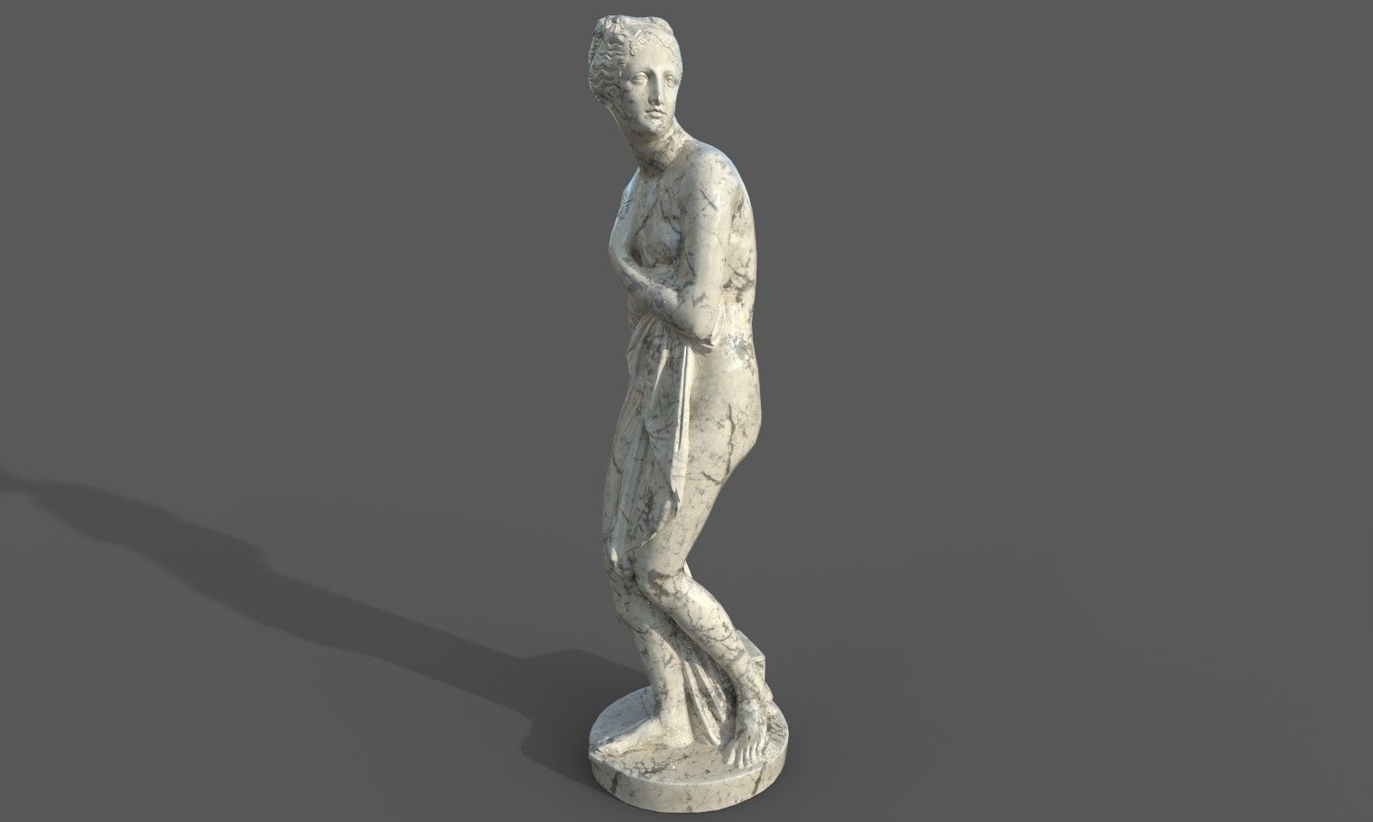 statue of Venus 1 Low-poly 3D model_28