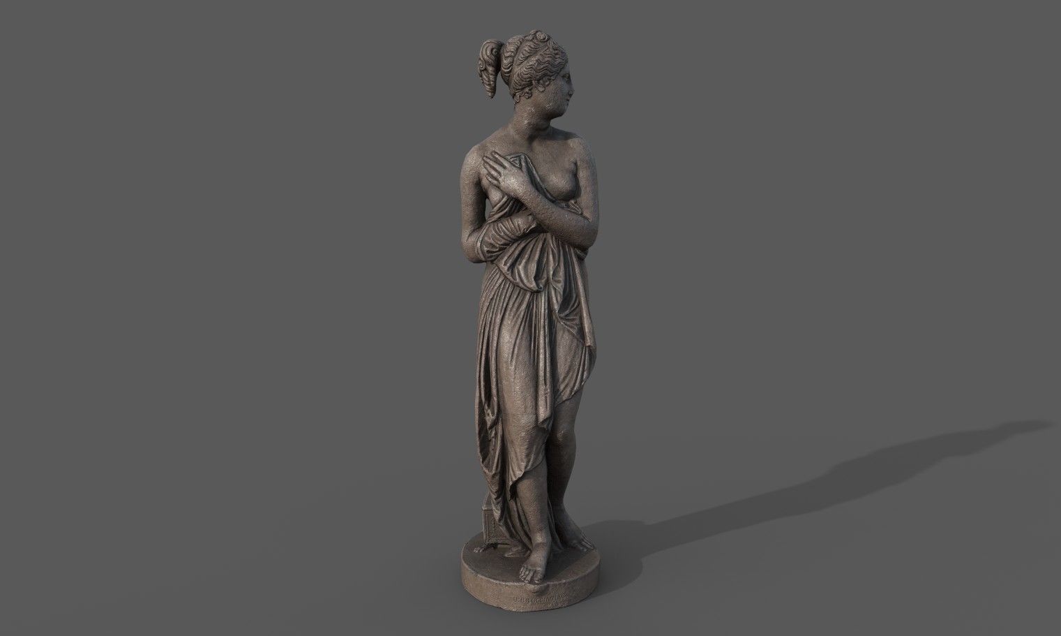 statue of Venus 1 Low-poly 3D model_2