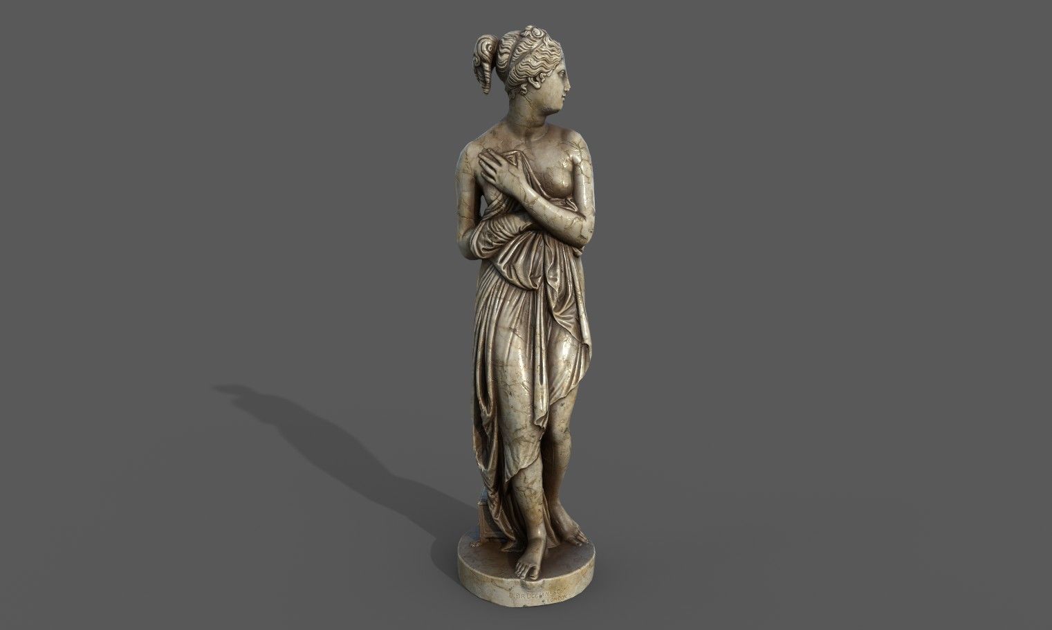 statue of Venus 1 Low-poly 3D model_22