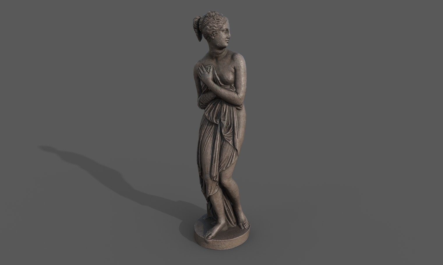 statue of Venus 1 Low-poly 3D model_11