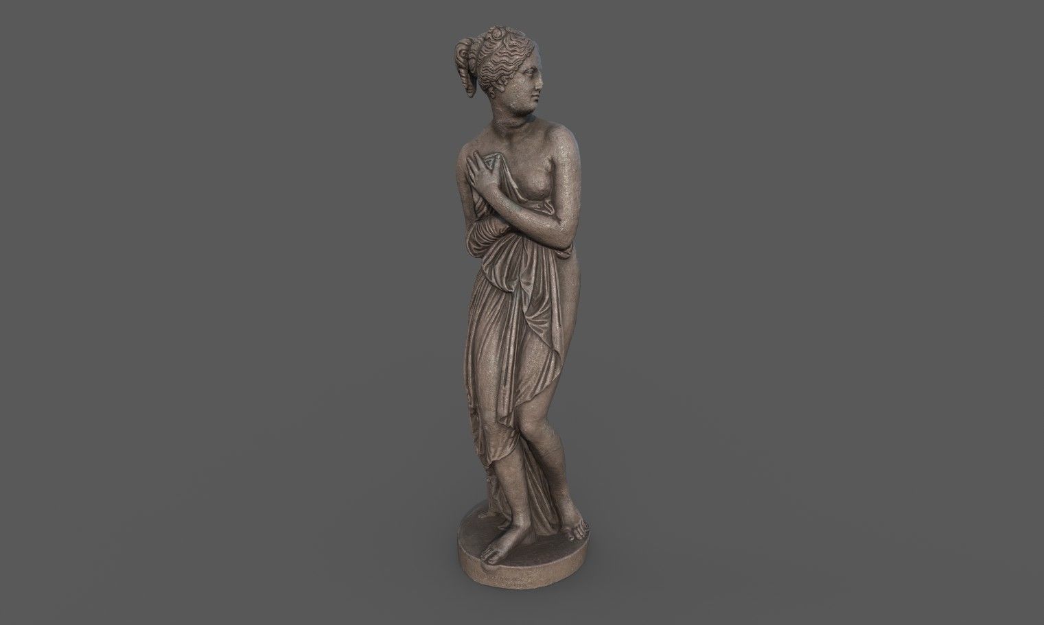 statue of Venus 1 Low-poly 3D model_9