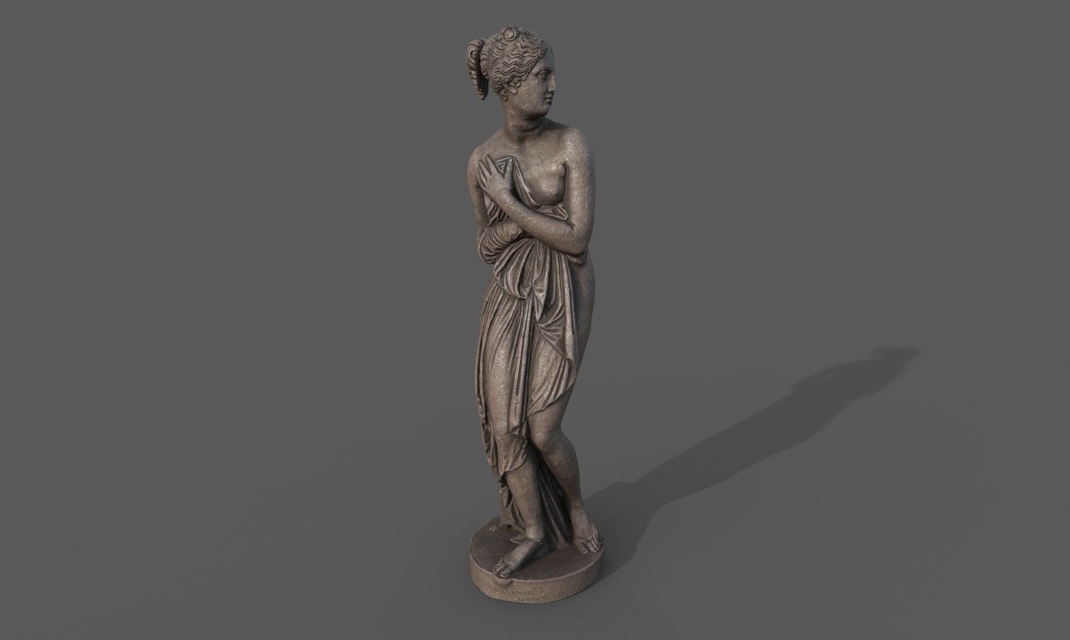statue of Venus 1 Low-poly 3D model_10