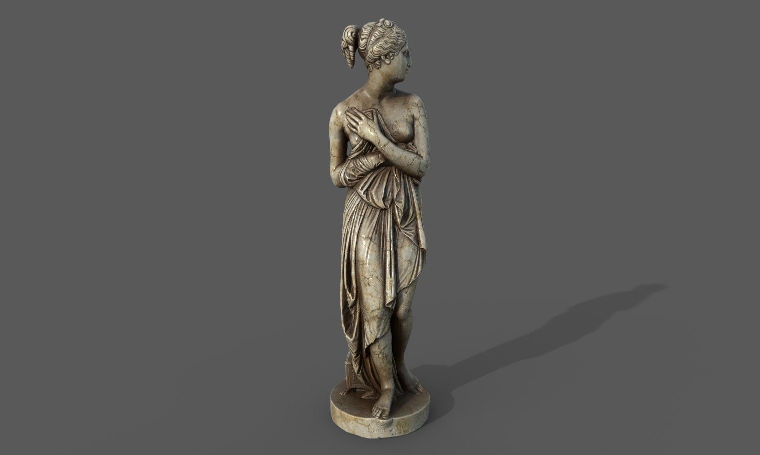 statue of Venus 1 Low-poly 3D model_20