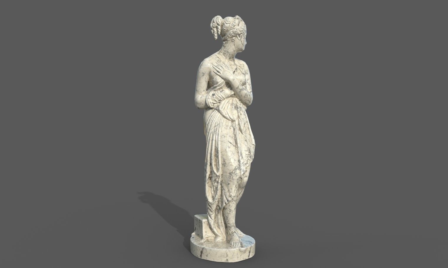 statue of Venus 1 Low-poly 3D model_33
