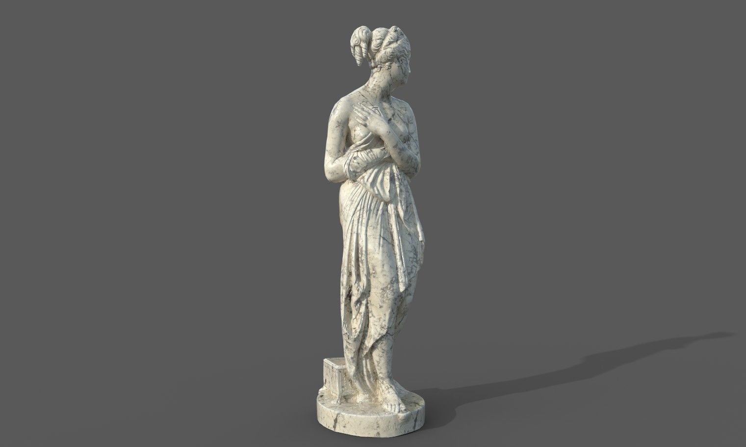 statue of Venus 1 Low-poly 3D model_34