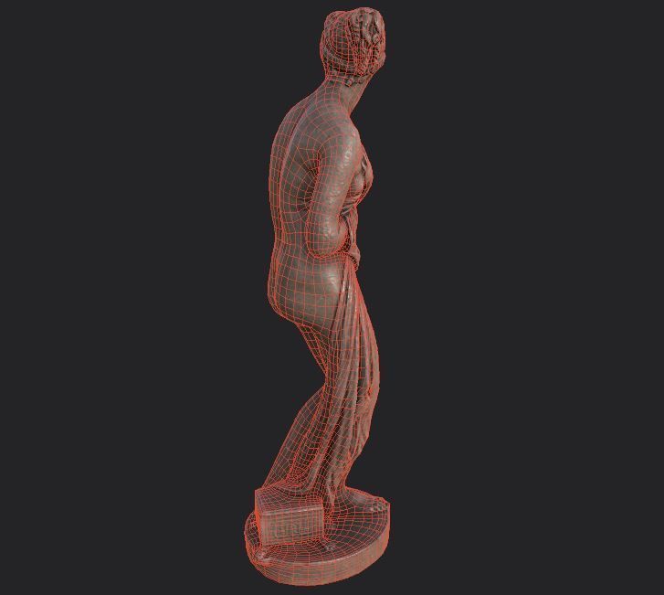 statue of Venus 1 Low-poly 3D model_45
