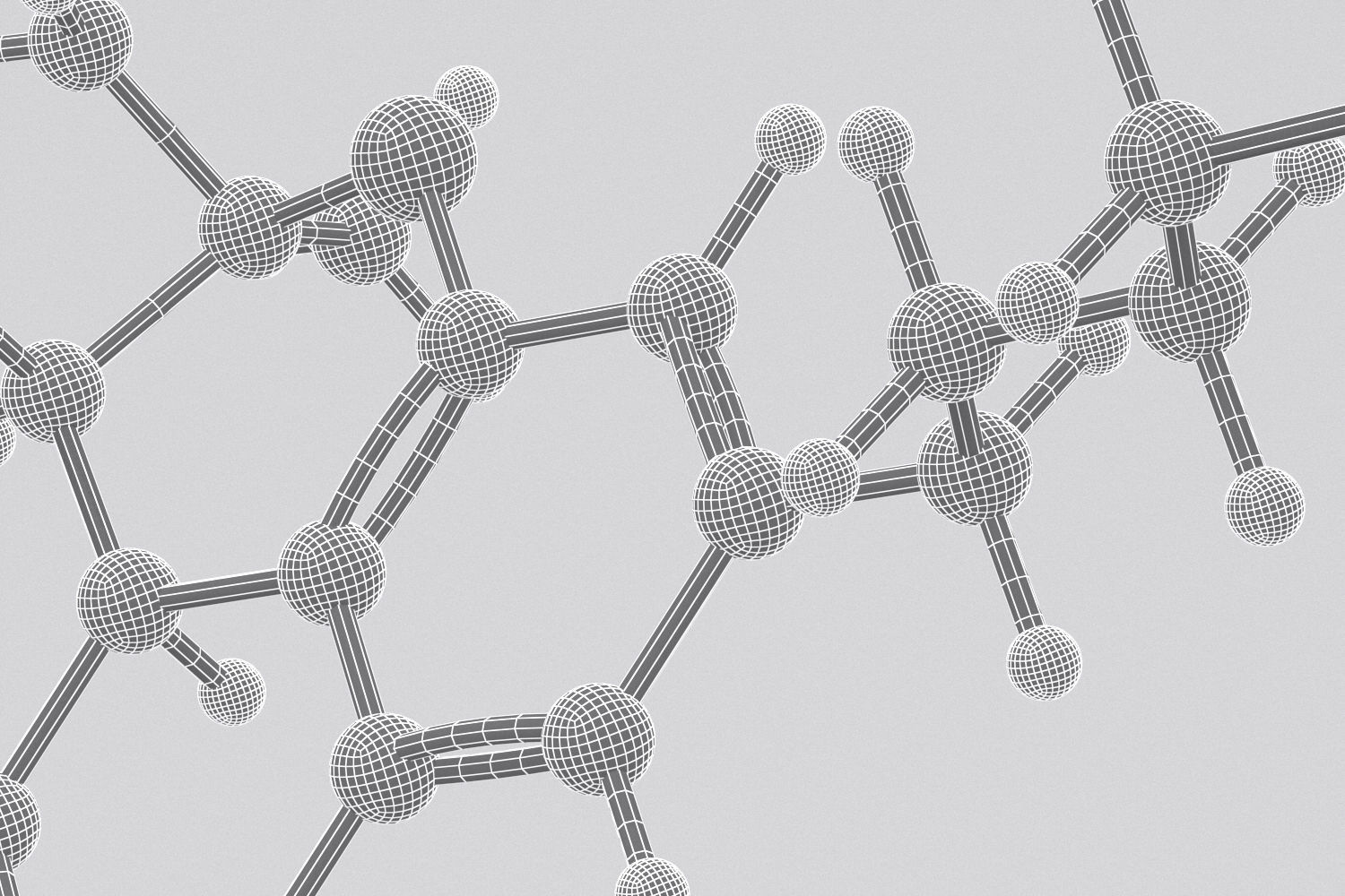 Drug THC - Tetrahydrocannabinol - Cannabis Molecule 3D model_3