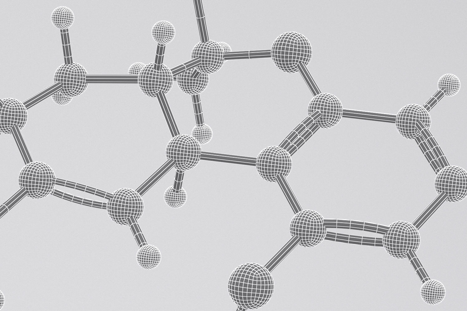 Drug THC - Tetrahydrocannabinol - Cannabis Molecule 3D model_4