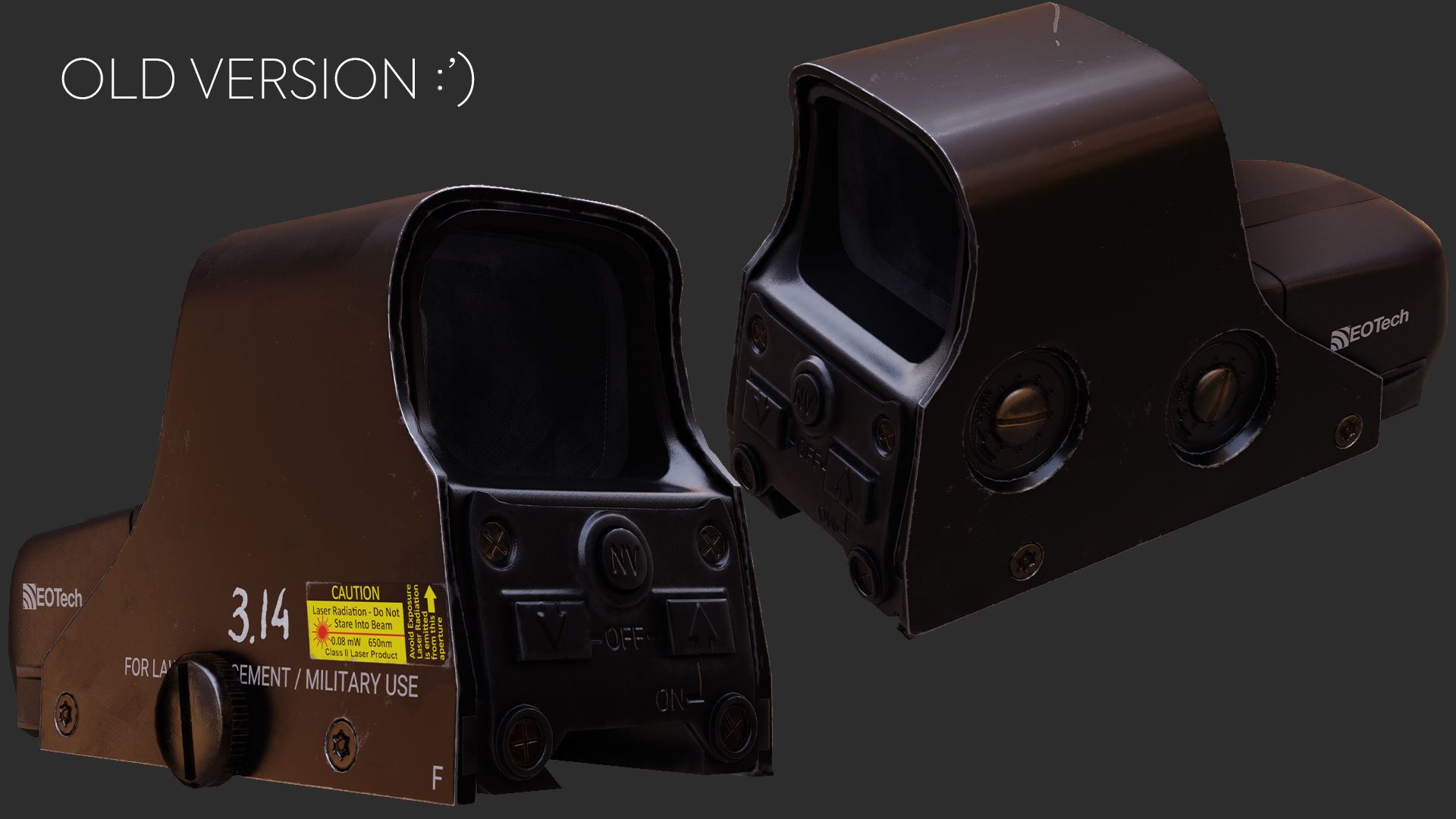 EOTech 551 Low-poly 3D model_15