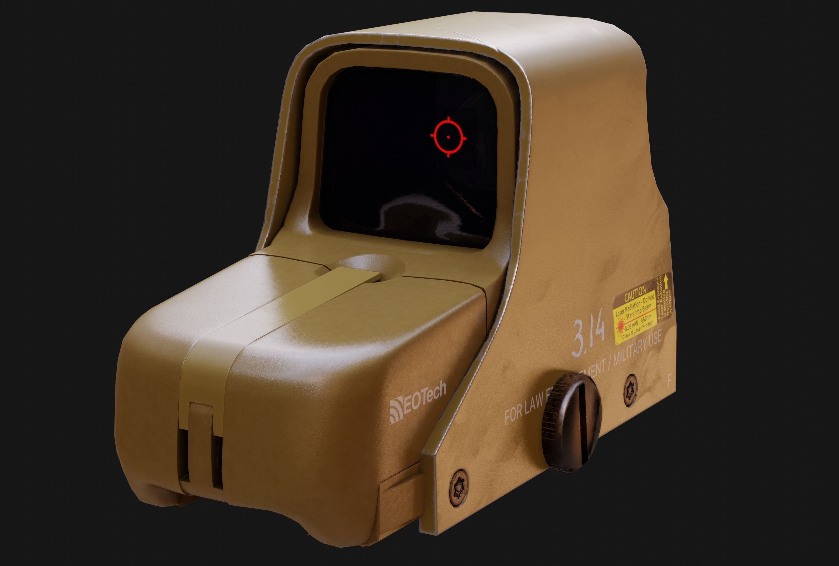 EOTech 551 Low-poly 3D model_27