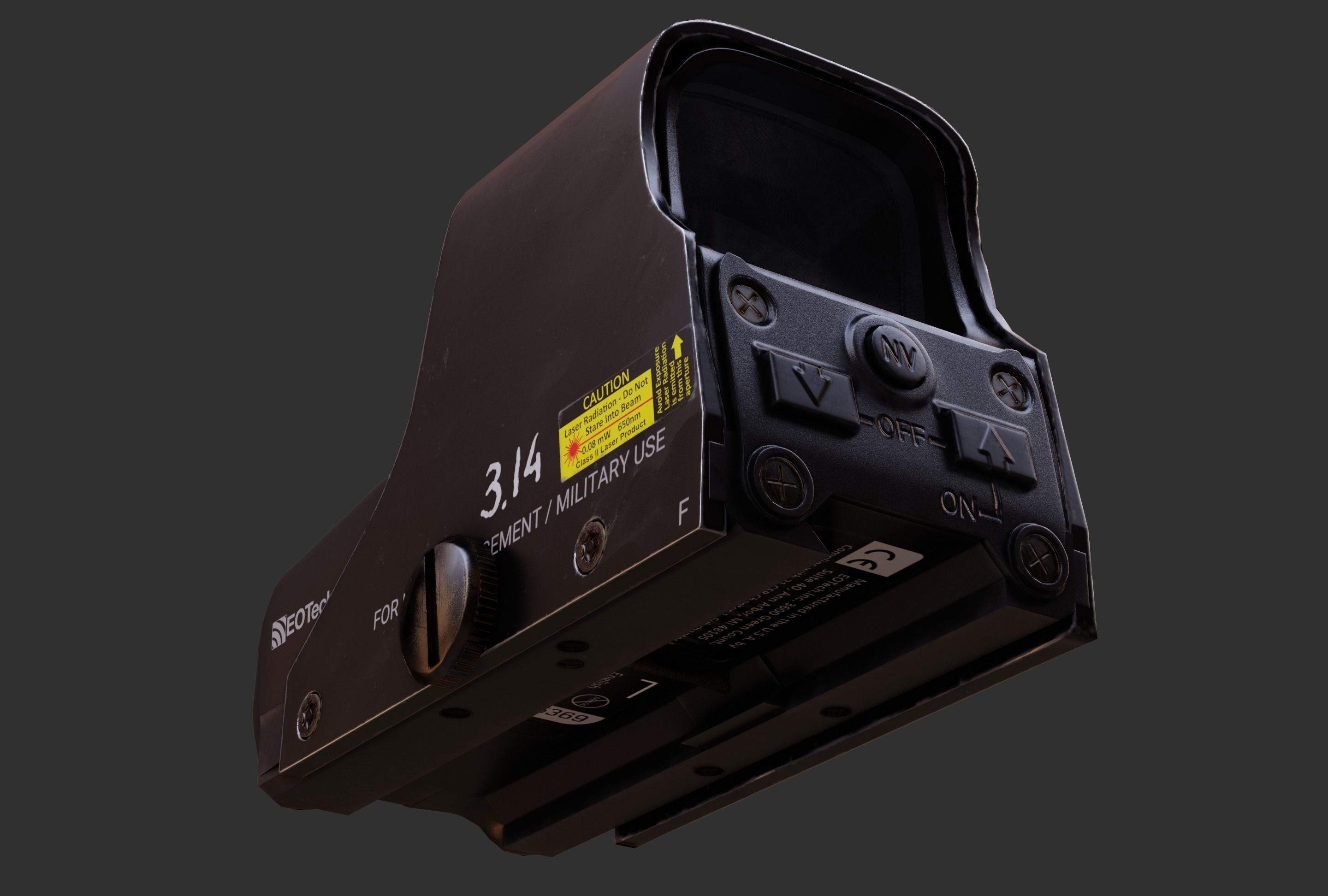 EOTech 551 Low-poly 3D model_22