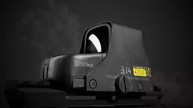 EOTech 551 Low-poly 3D model
