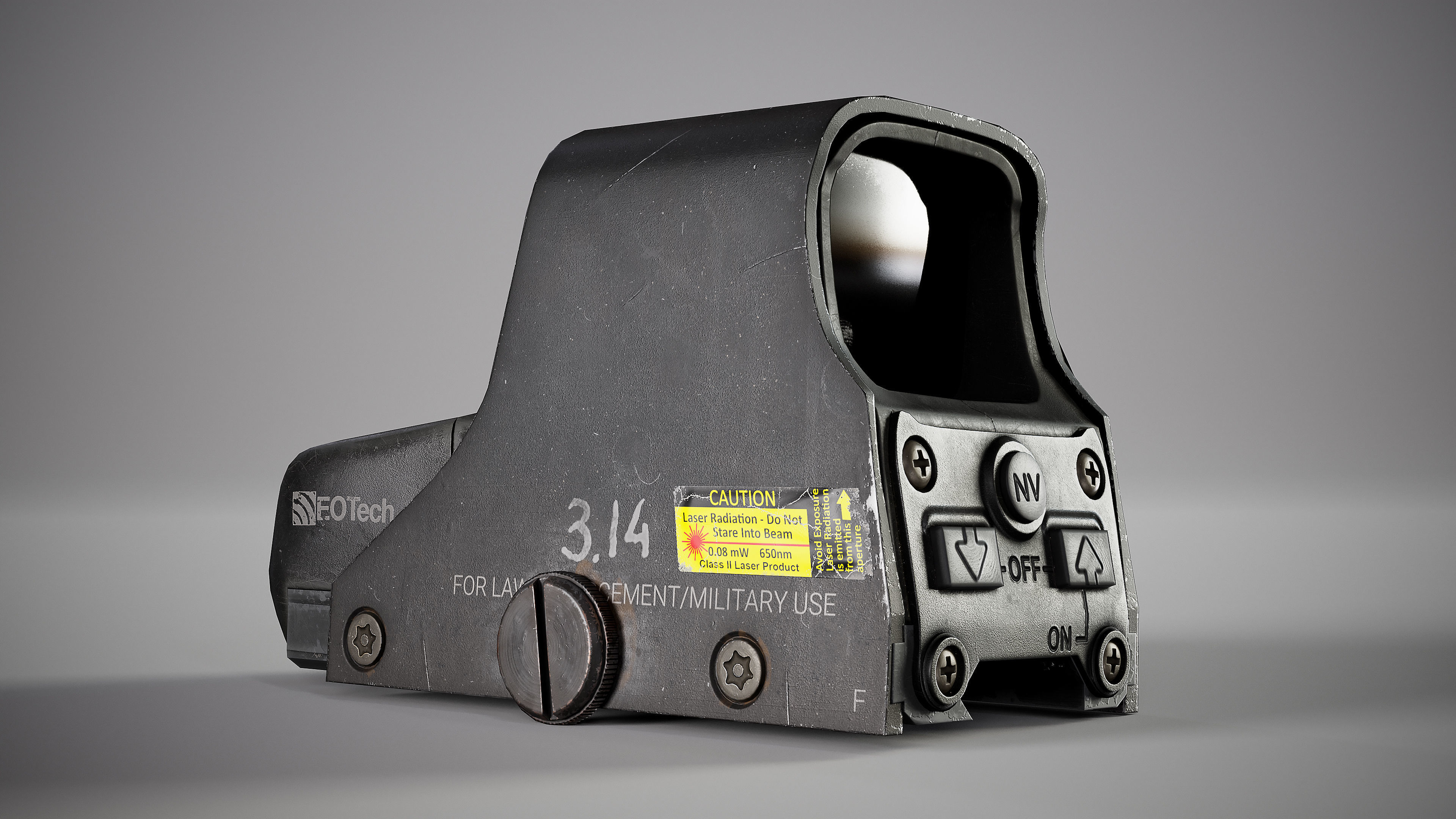 EOTech 551 Low-poly 3D model_9