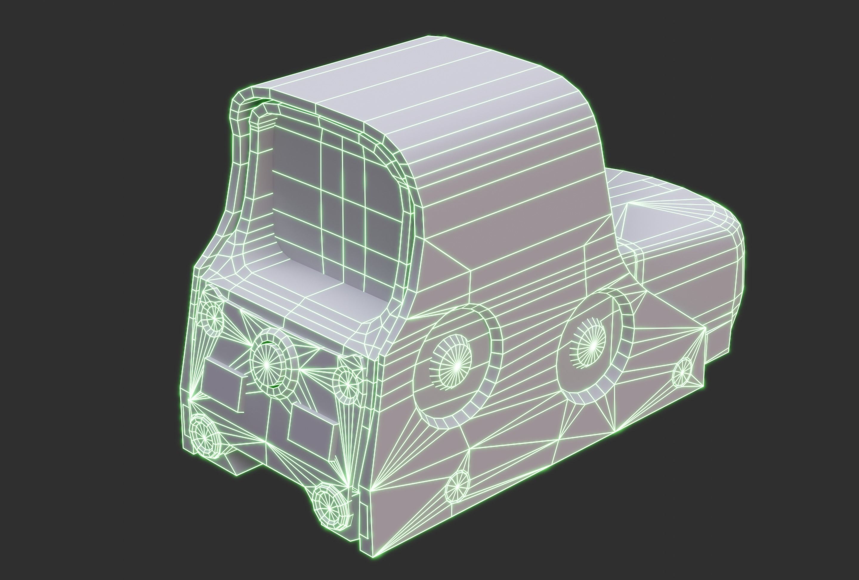 EOTech 551 Low-poly 3D model_29