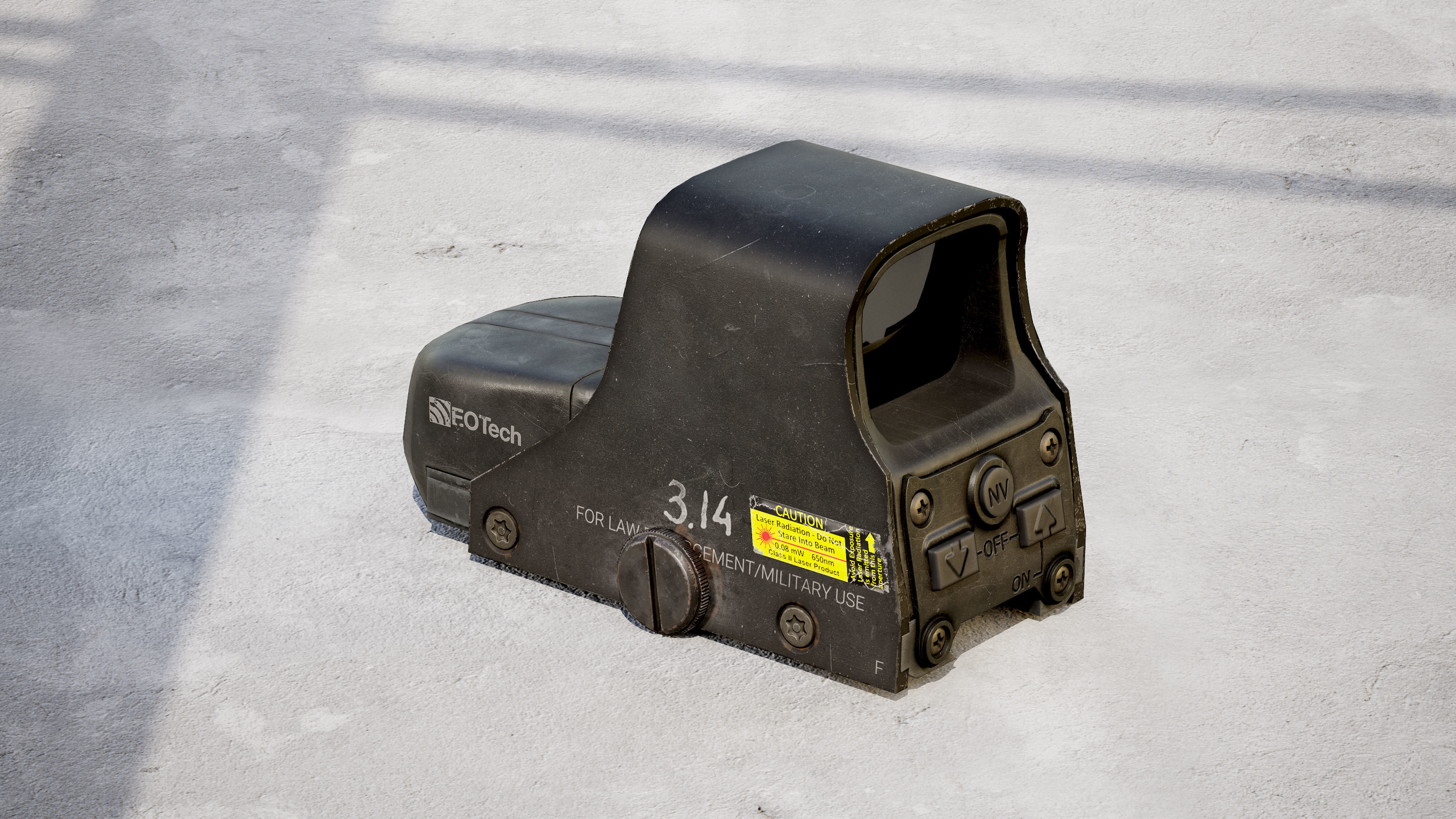 EOTech 551 Low-poly 3D model_12