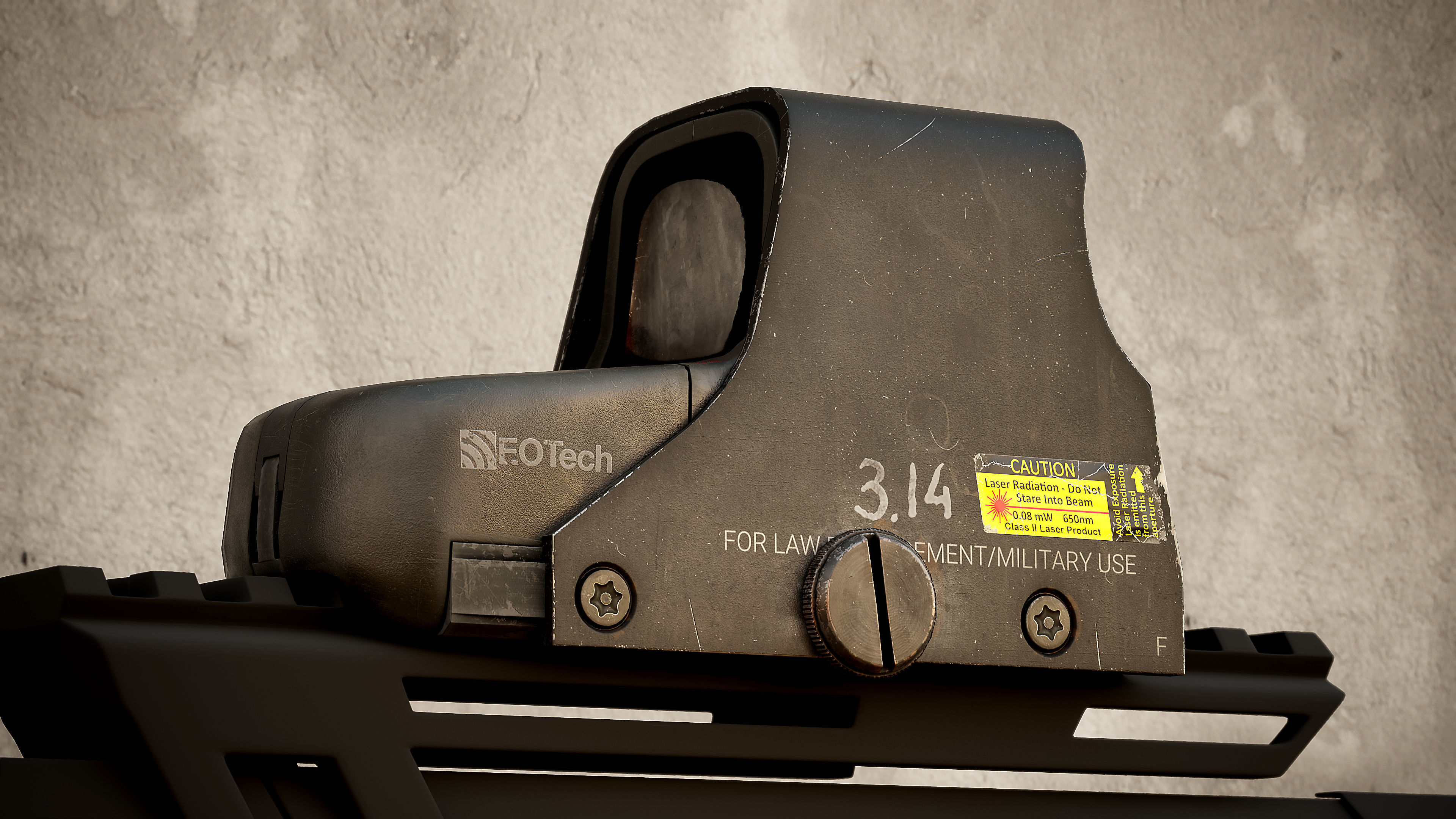 EOTech 551 Low-poly 3D model_8