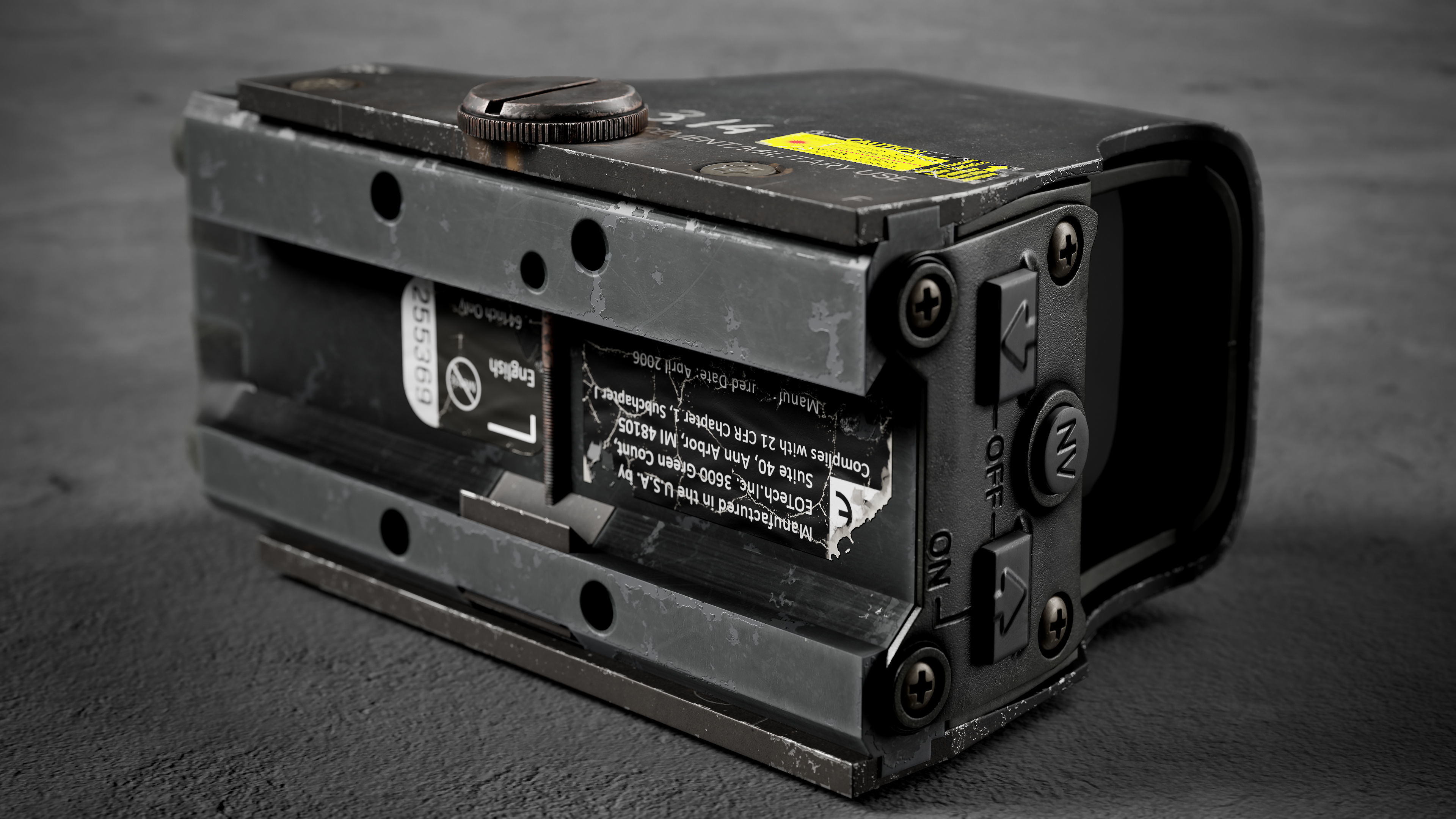 EOTech 551 Low-poly 3D model_7