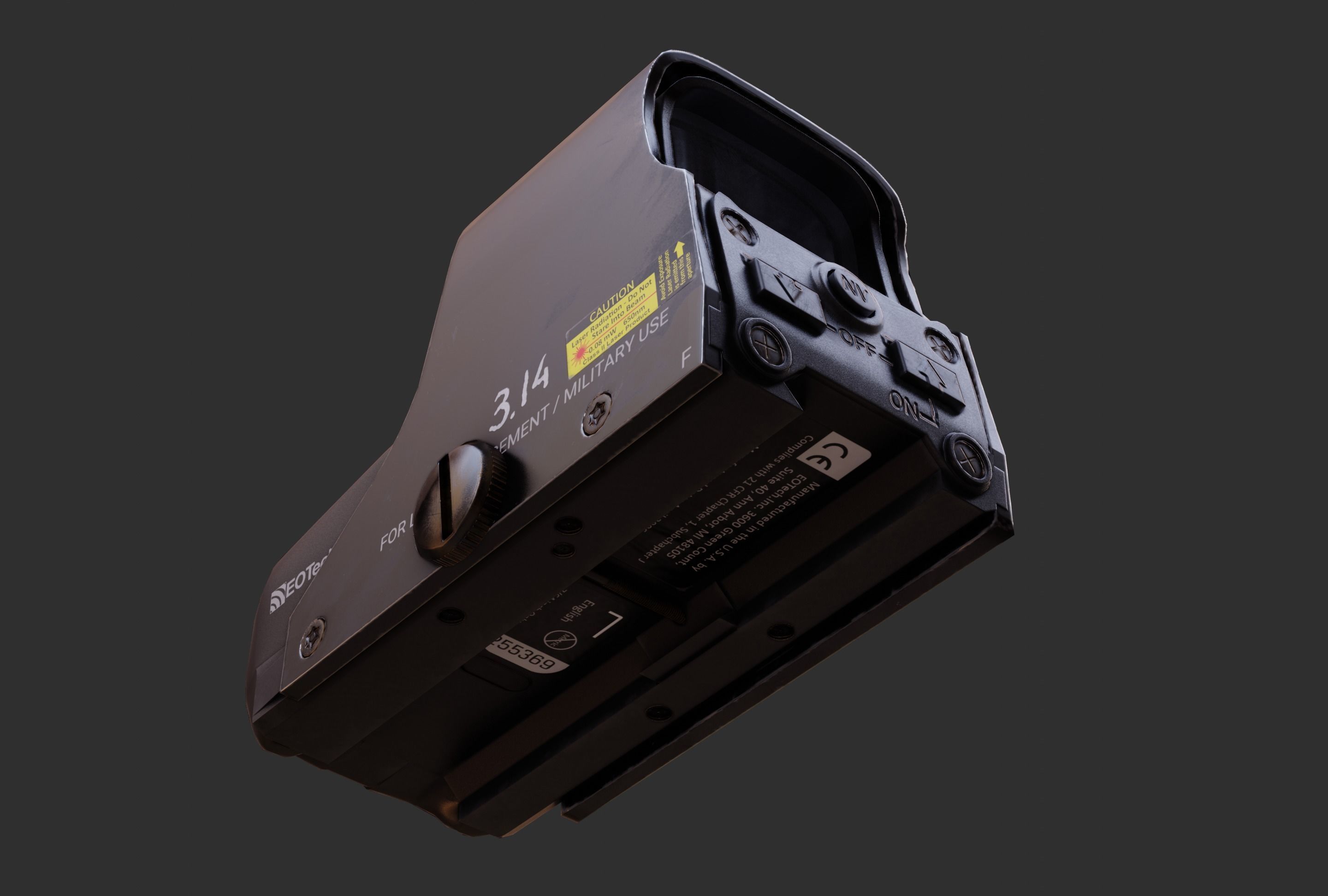 EOTech 551 Low-poly 3D model_17