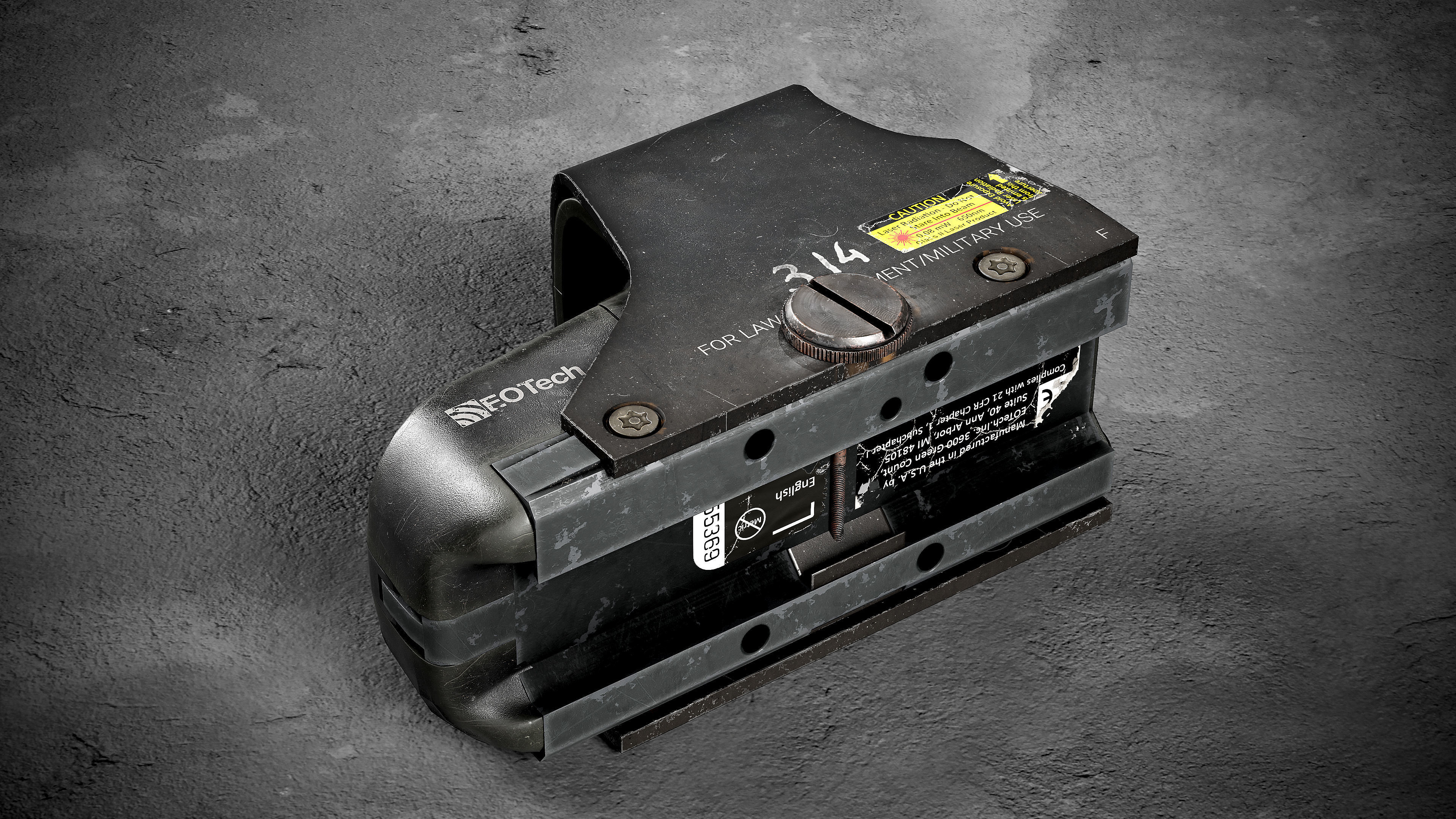 EOTech 551 Low-poly 3D model_5