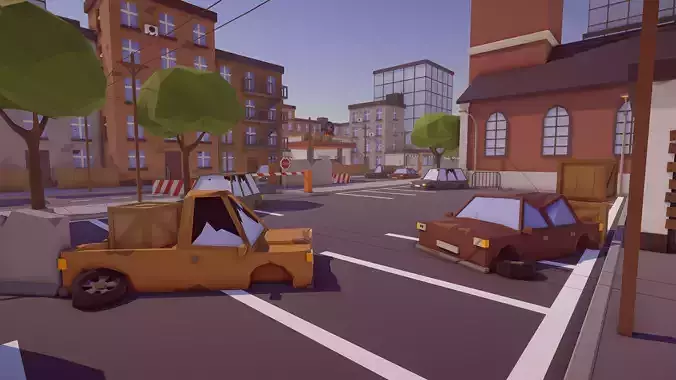 Low Poly FPS Map Vol1 Low-poly 3D model