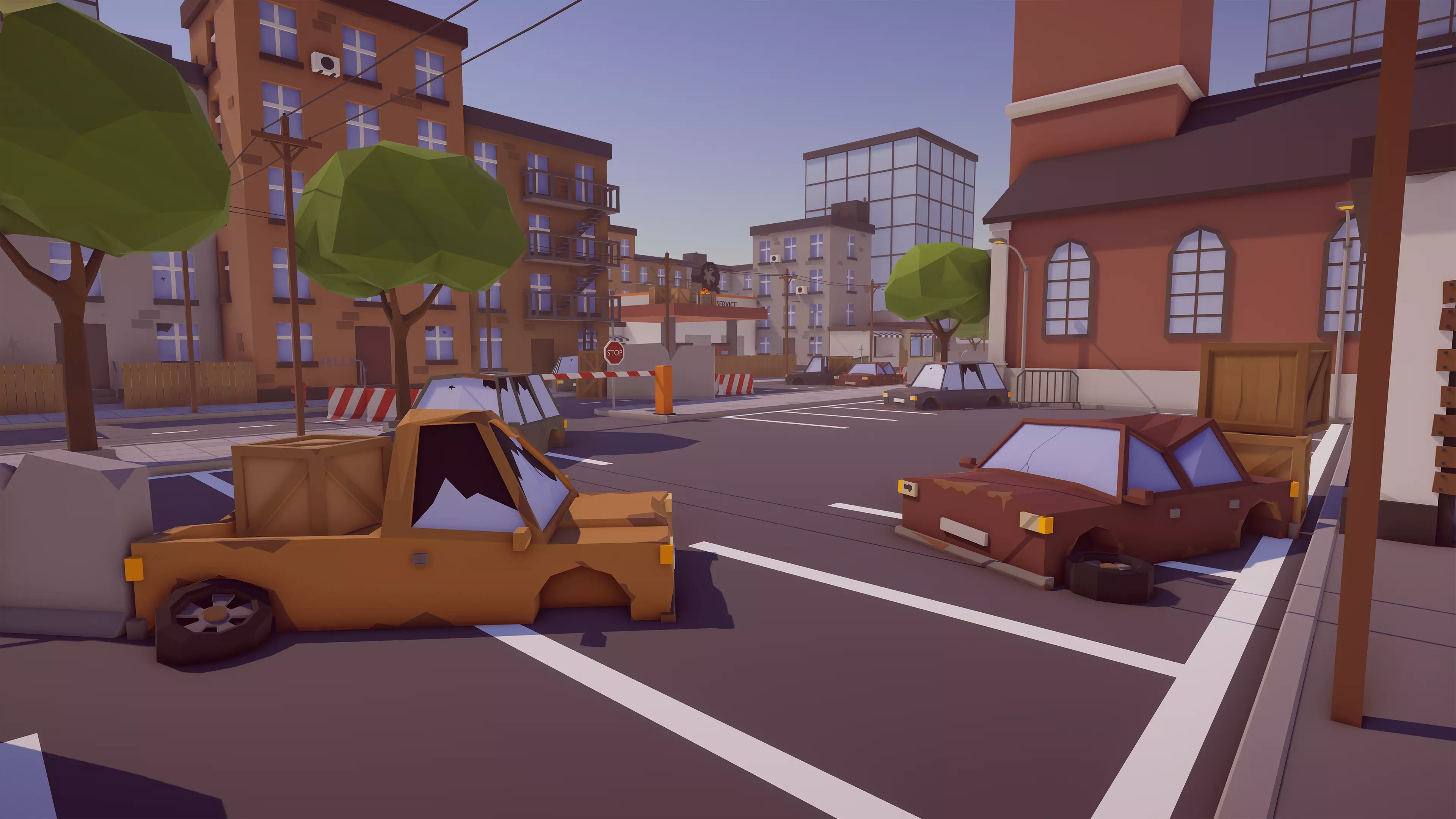 Low Poly FPS Map Vol1 Low-poly 3D model_0