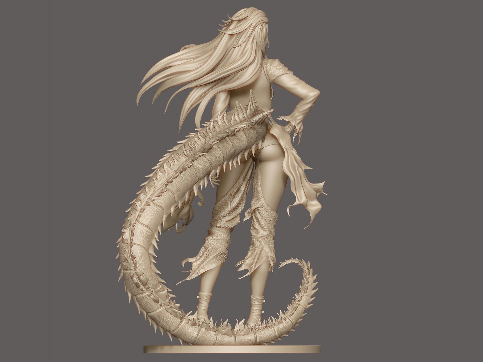Godzilla - Gojira - Anime Girl - Waifu  3D print model_2