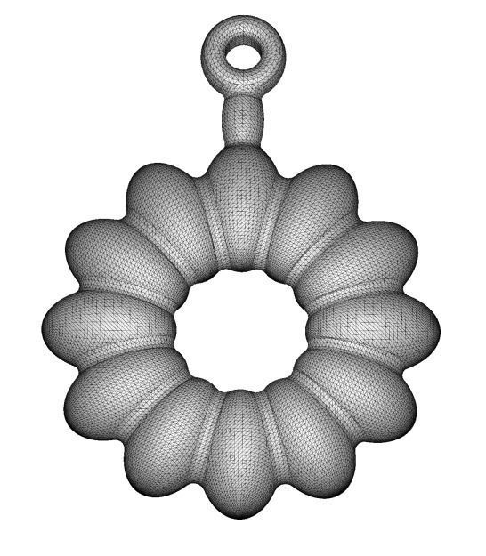 Classic Fashion Earring  3D print model_2