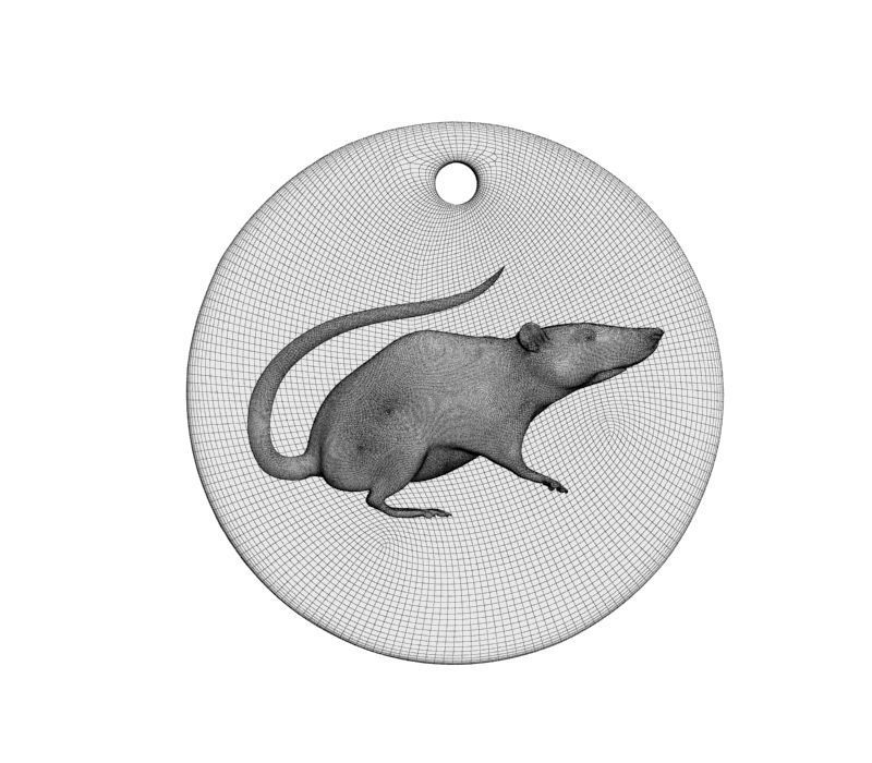 Chinese Zodiac Rat 3D print model_25