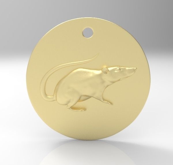 Chinese Zodiac Rat 3D print model_4
