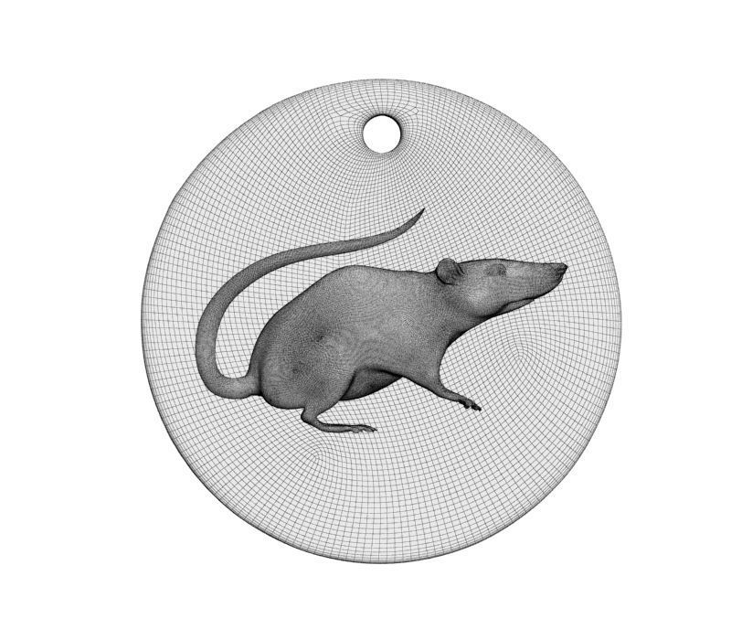 Chinese Zodiac Rat 3D print model_26