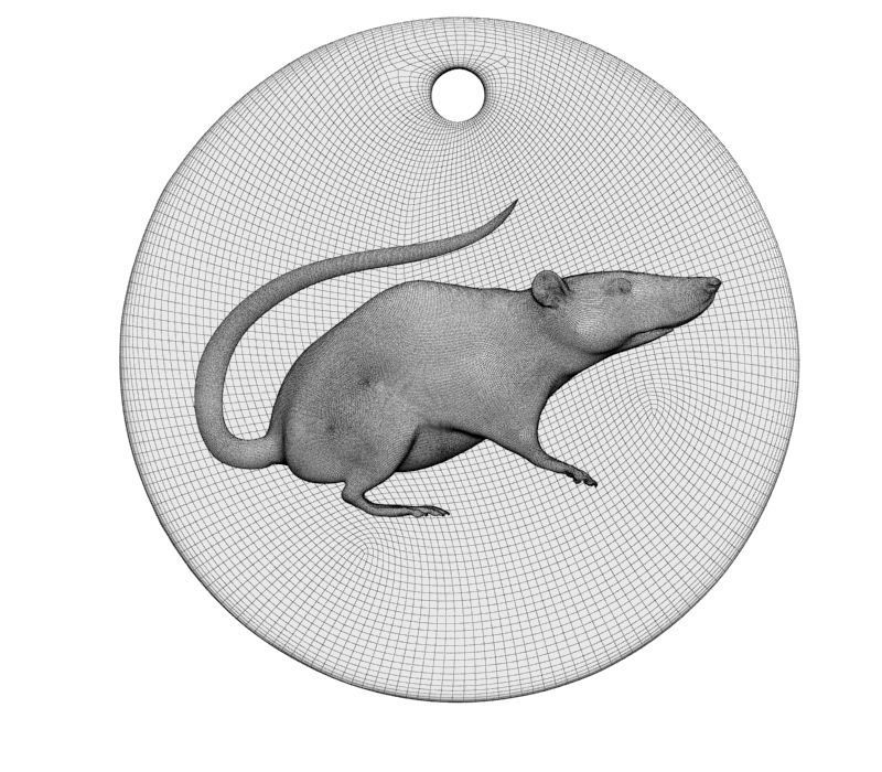 Chinese Zodiac Rat 3D print model_27