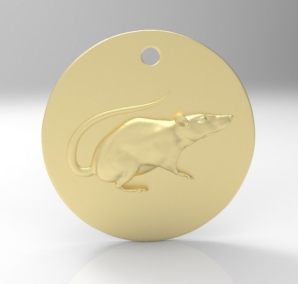 Chinese Zodiac Rat 3D print model_2
