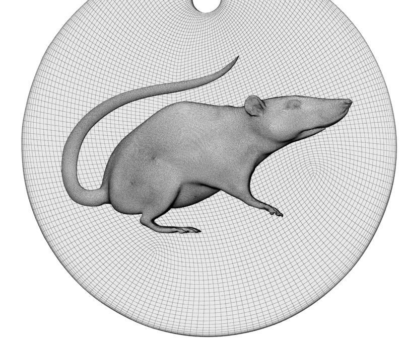 Chinese Zodiac Rat 3D print model_28