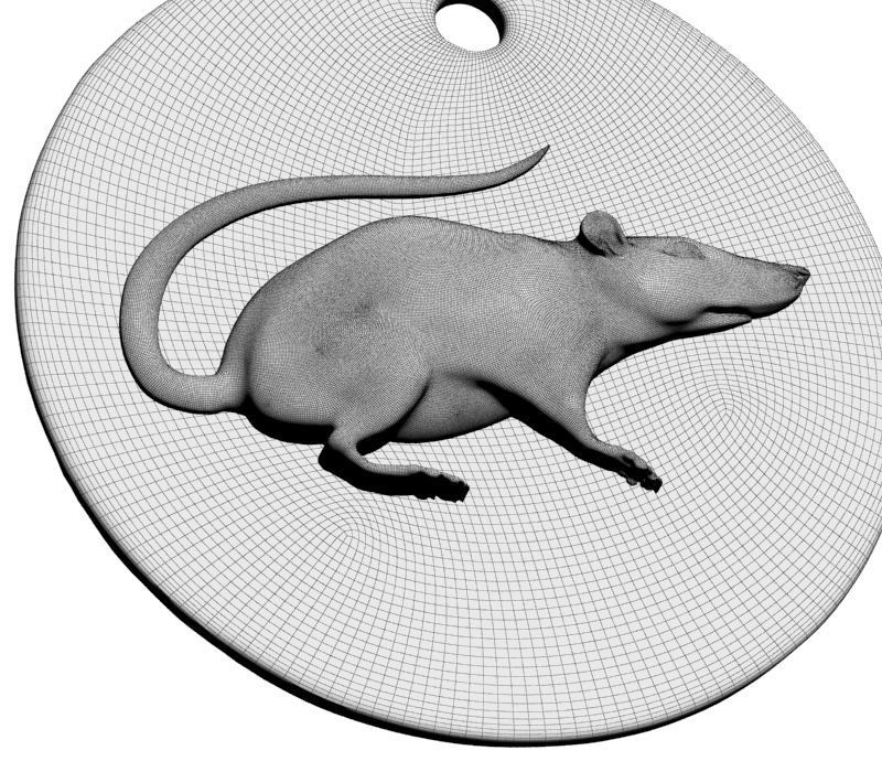 Chinese Zodiac Rat 3D print model_32