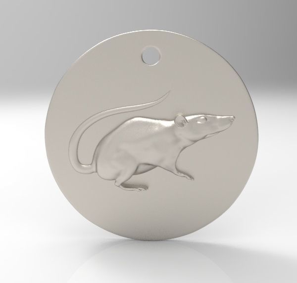 Chinese Zodiac Rat 3D print model_3