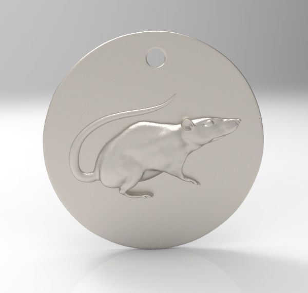 Chinese Zodiac Rat 3D print model_1